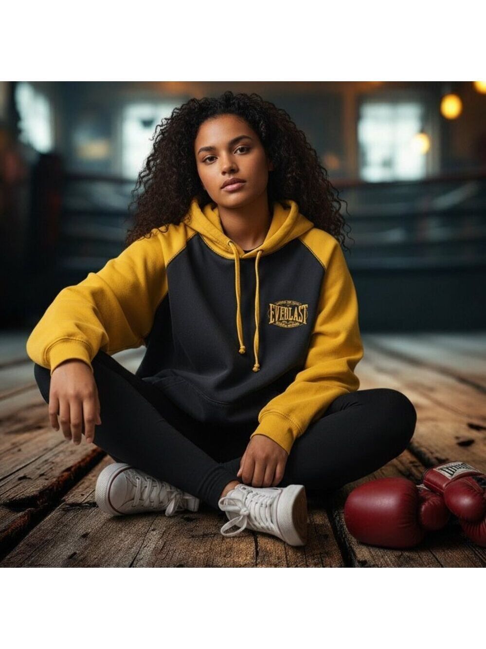 🥊 Everlast New York Hoodie – XL – Heavyweight, Broken-In & Ready for More